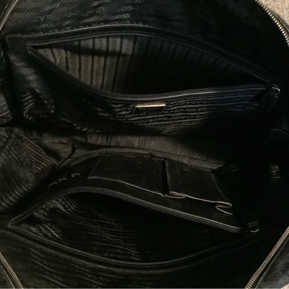 Prada- Vintage Travel Bag Black Calf Hair. - Picture 15 of 16